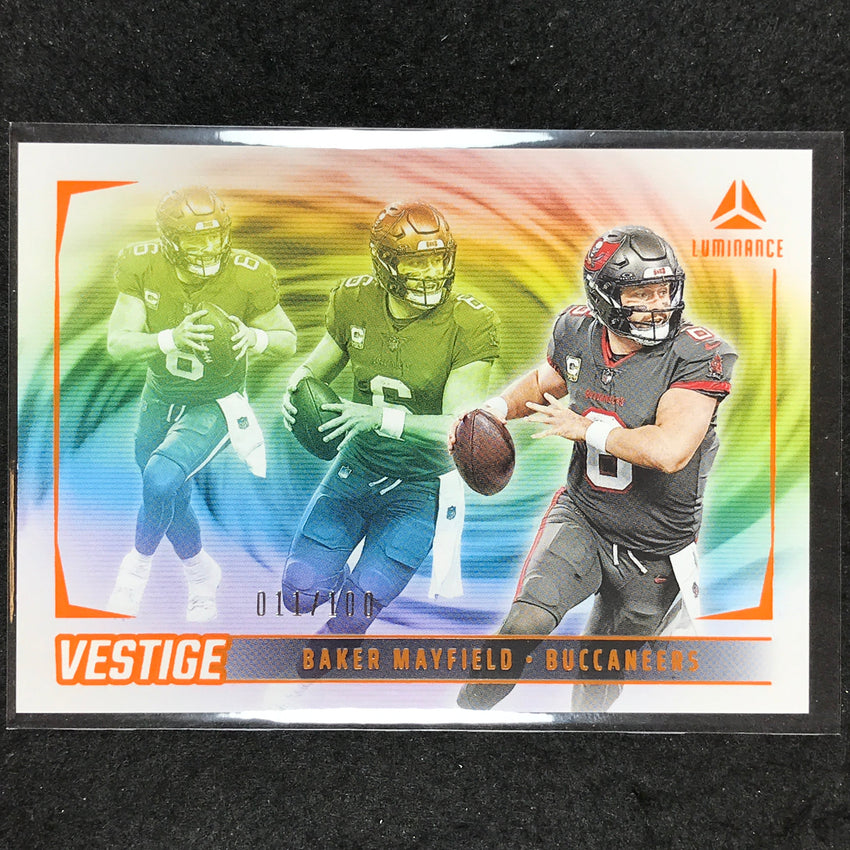 2024 Luminance Football BAKER MAYFIELD Vestige Orange 11/100