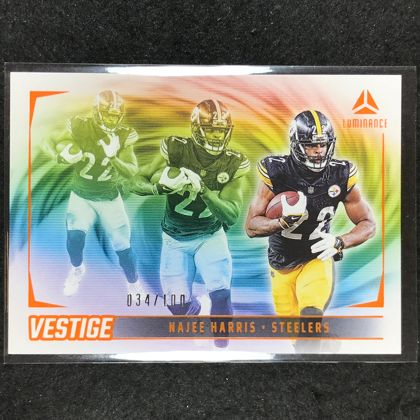 2024 Luminance Football NAJEE HARRIS Vestige Orange 34/100