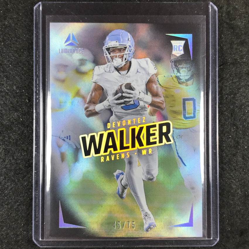 2024 Luminance Football DEVONTEZ WALKER Rookie Base Vertical Black 45/75 #145