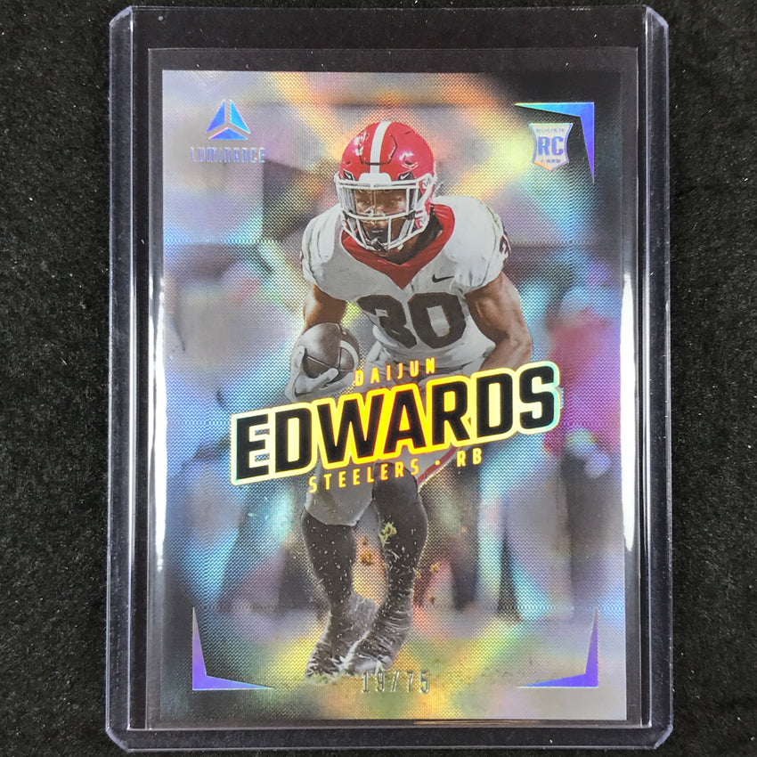 2024 Luminance Football DAIJUN EDWARDS Rookie Base Vertical Black 19/75 #173