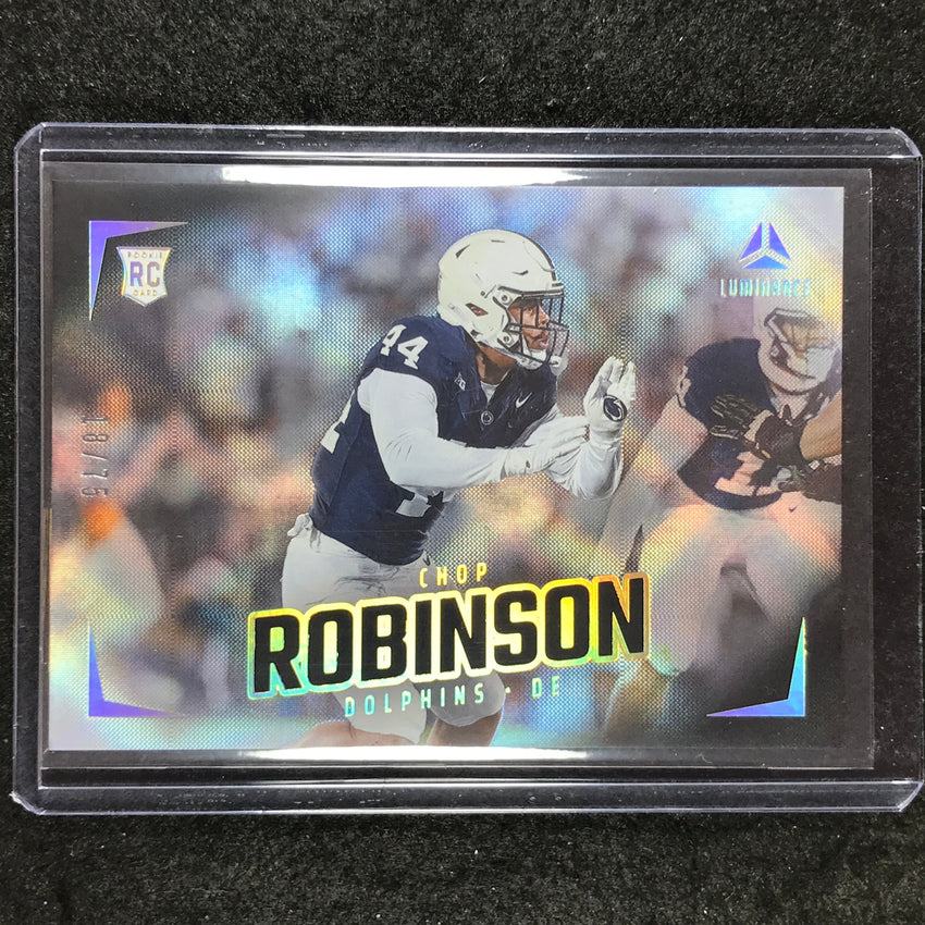 2024 Luminance Football CHOP ROBINSON Rookie Base Horizontal Black 18/75 #176