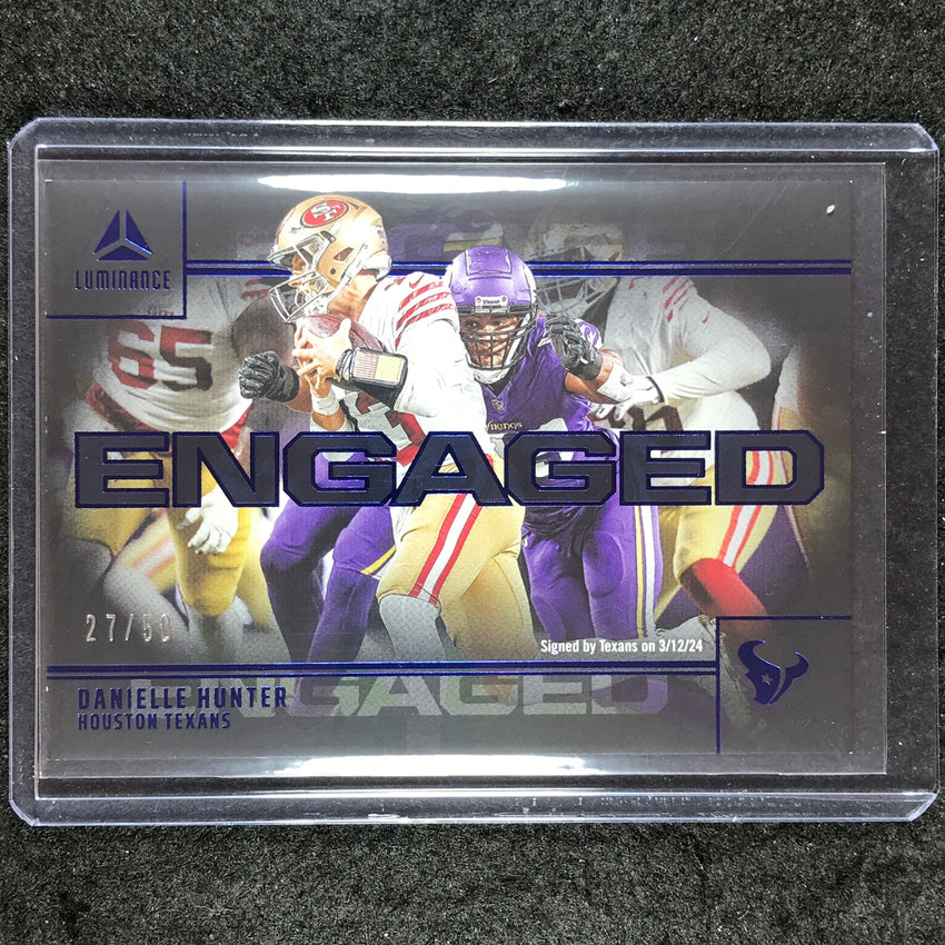 2024 Luminance Football DANIELLE HUNTER Engaged Blue 27/50