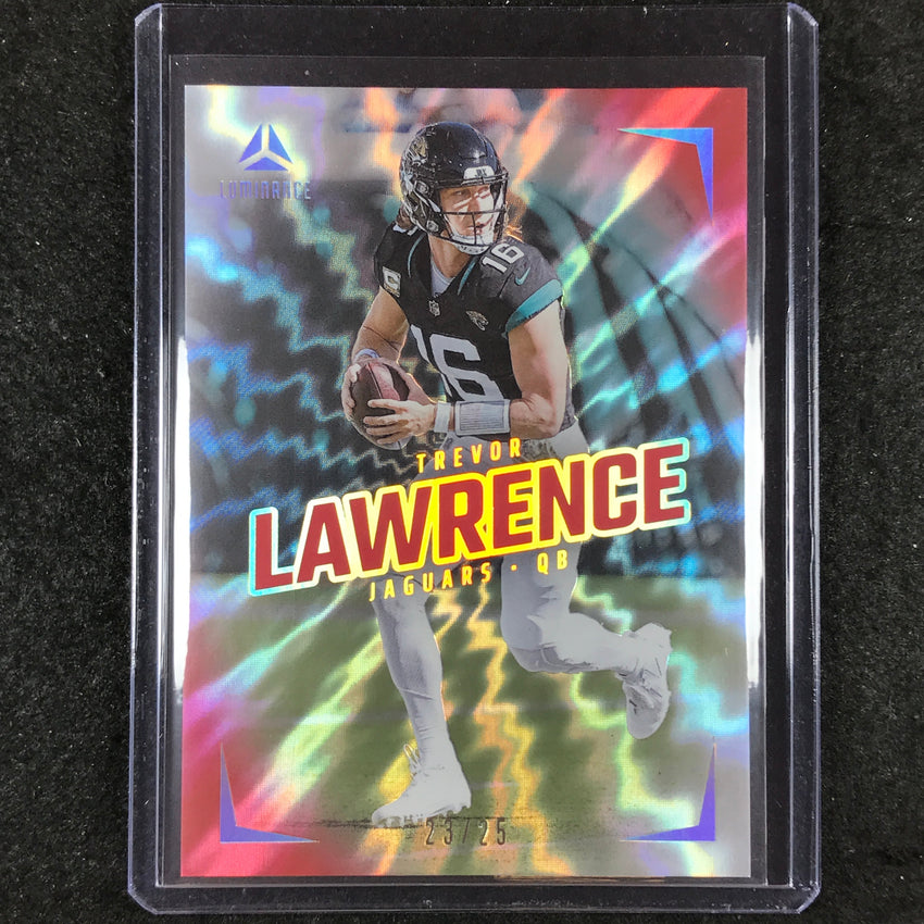 2024 Luminance Football TREVOR LAWRENCE Base Vertical Red 23/25 #30