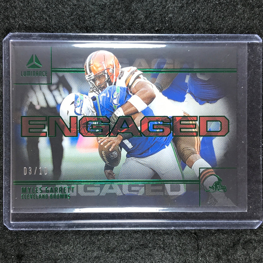 2024 Luminance Football MYLES GARRETT Engaged Green 3/10