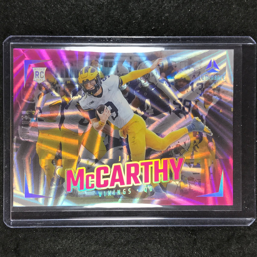 2024 Luminance Football J.J. MCCARTHY Rookie Base Horizontal Vivid 10/10 #187