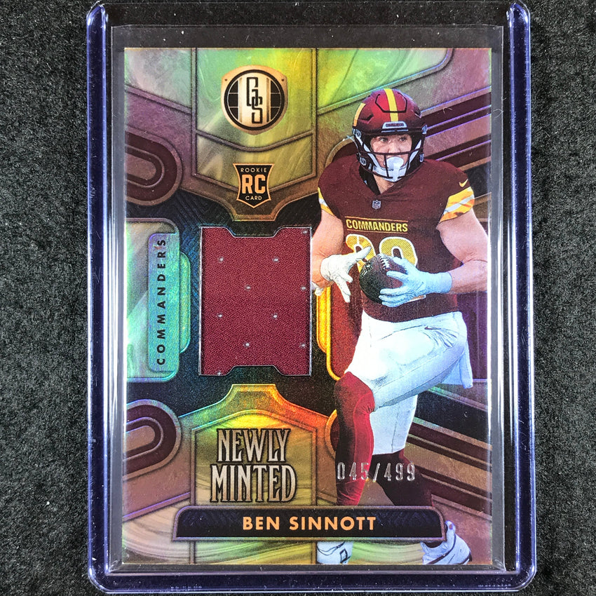 2024 Gold Standard Football BEN SINNOTT Newly Minted Rookie Jersey Relic 45/499
