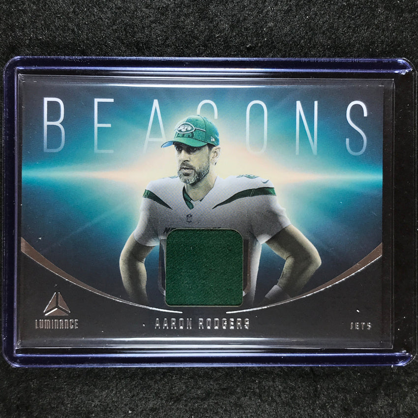 2024 Luminance Football AARON RODGERS Beacons Jersey Relic #ARS