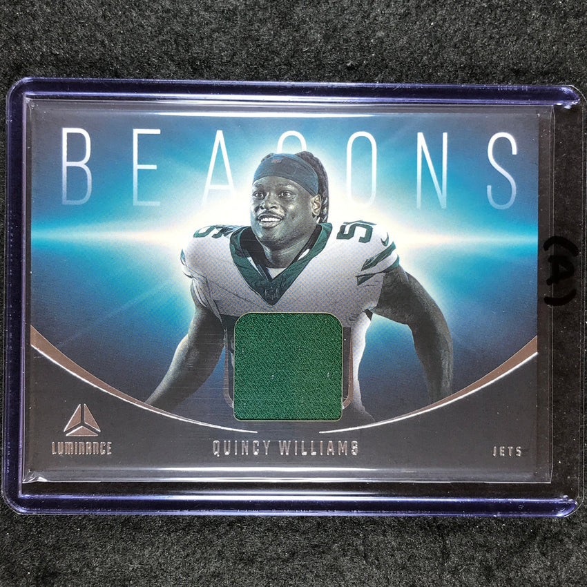 2024 Luminance Football QUINCY WILLIAMS Beacons Jersey Relic #QWS (A)