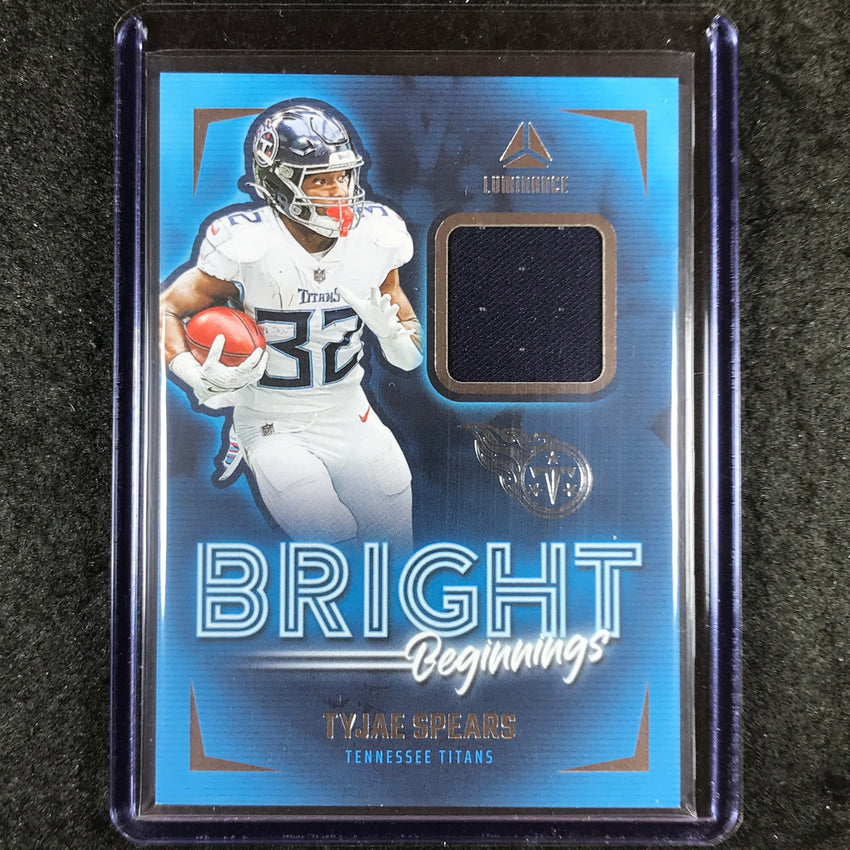 2024 Luminance Football TYJAE SPEARS Bright Beginnings Jersey Relic #TSS