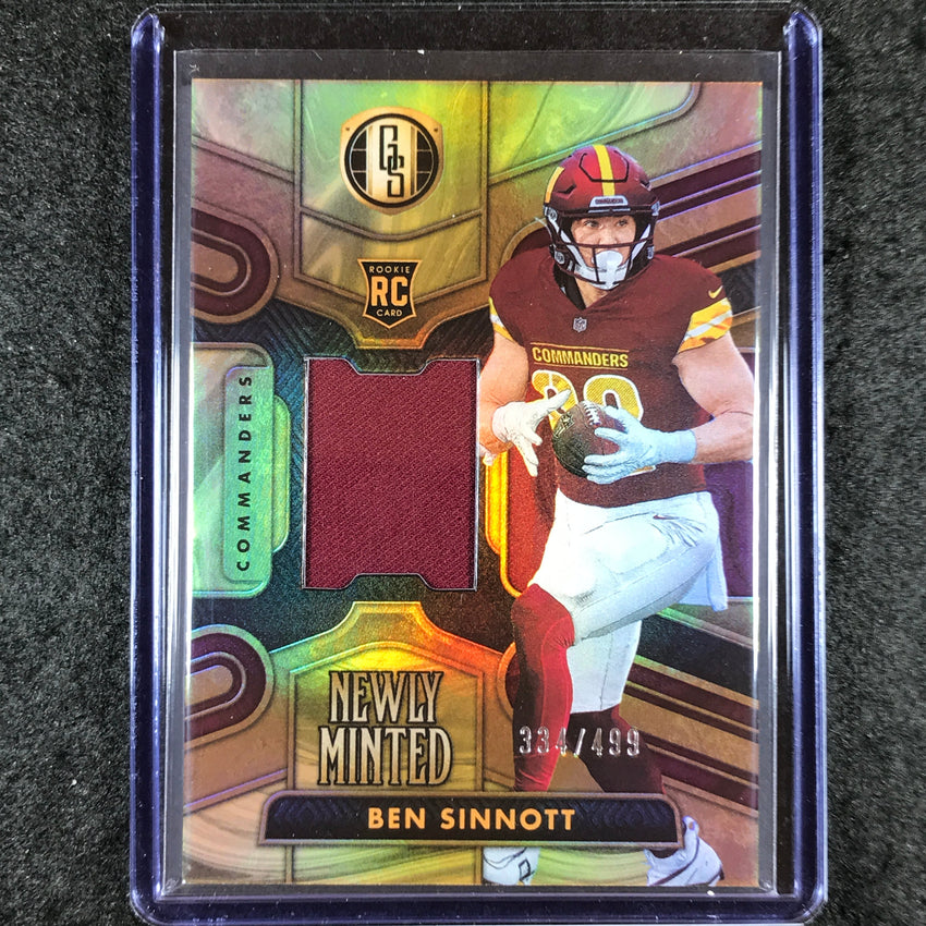 2024 Gold Standard Football BEN SINNOTT Newly Minted Rookie Jersey Relic 334/499