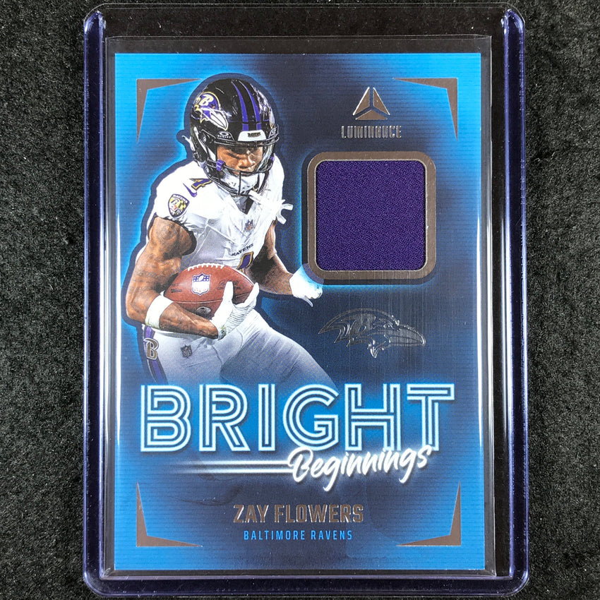2024 Luminance Football ZAY FLOWERS Bright Beginnings Jersey Relic #ZFS