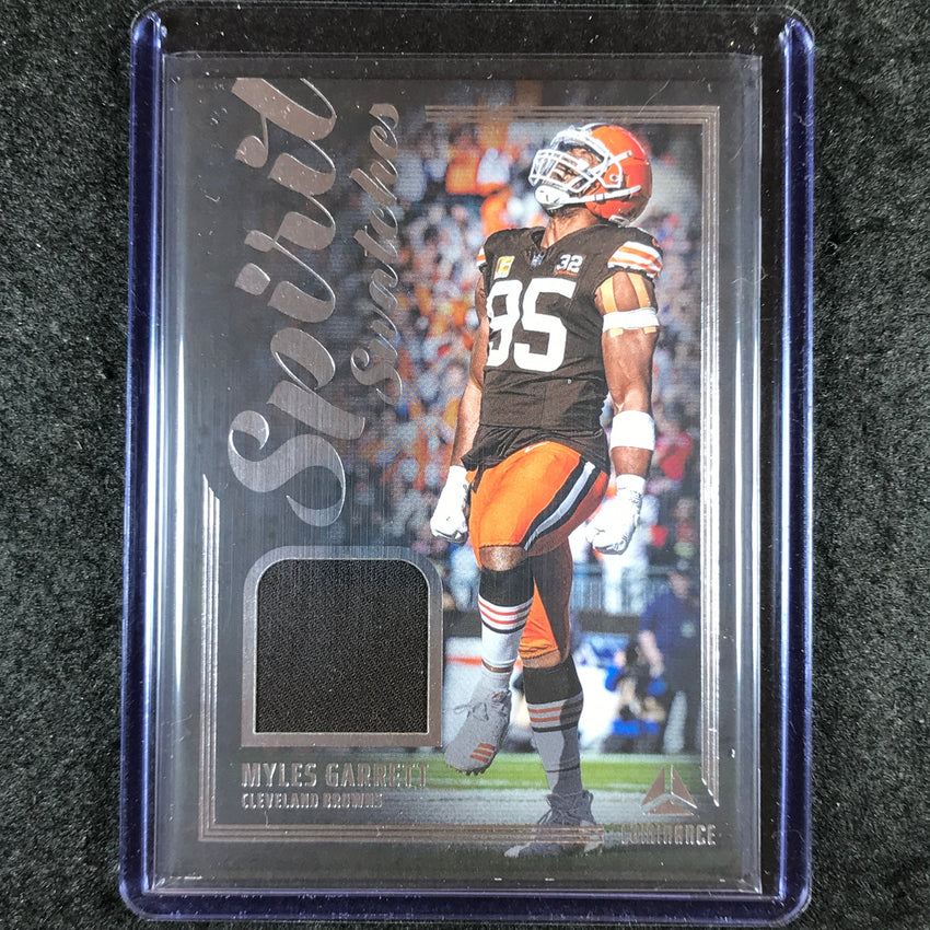 2024 Luminance Football MYLES GARRETT Spirit Swatches Jersey Relic #MGT