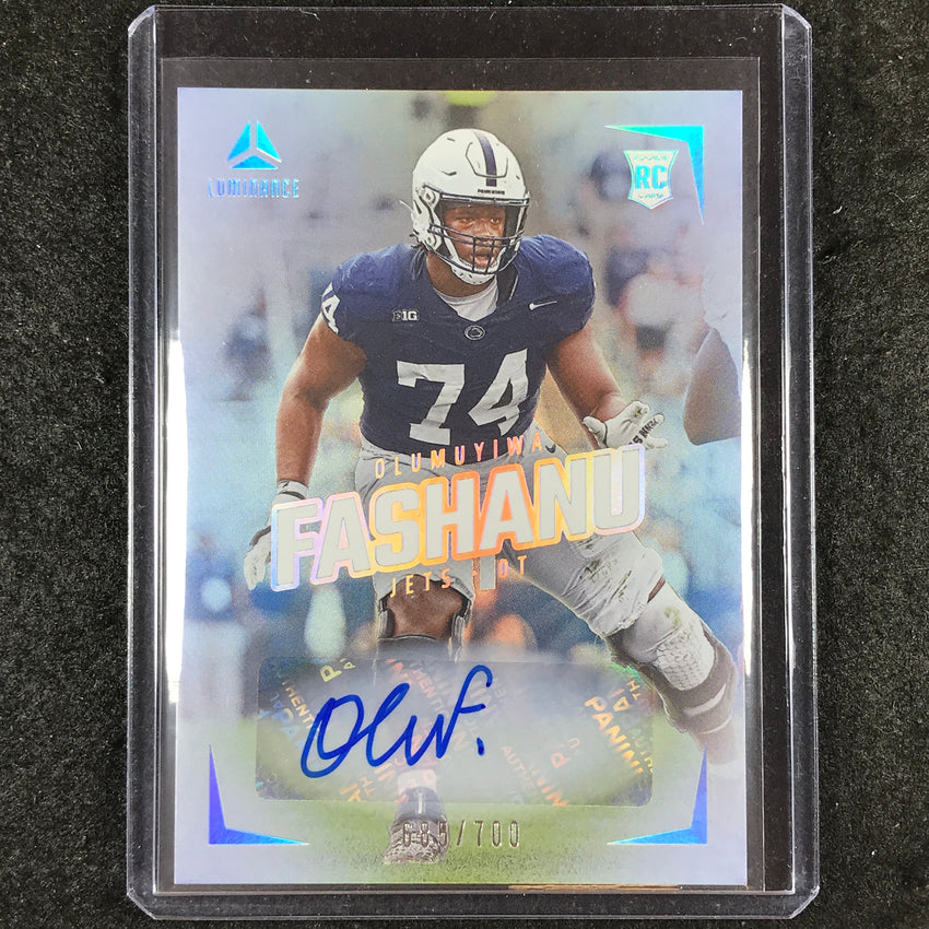 2024 Luminance Football OLUMUYIWA FASHANU Rookie Luminance Auto 685/700 #114
