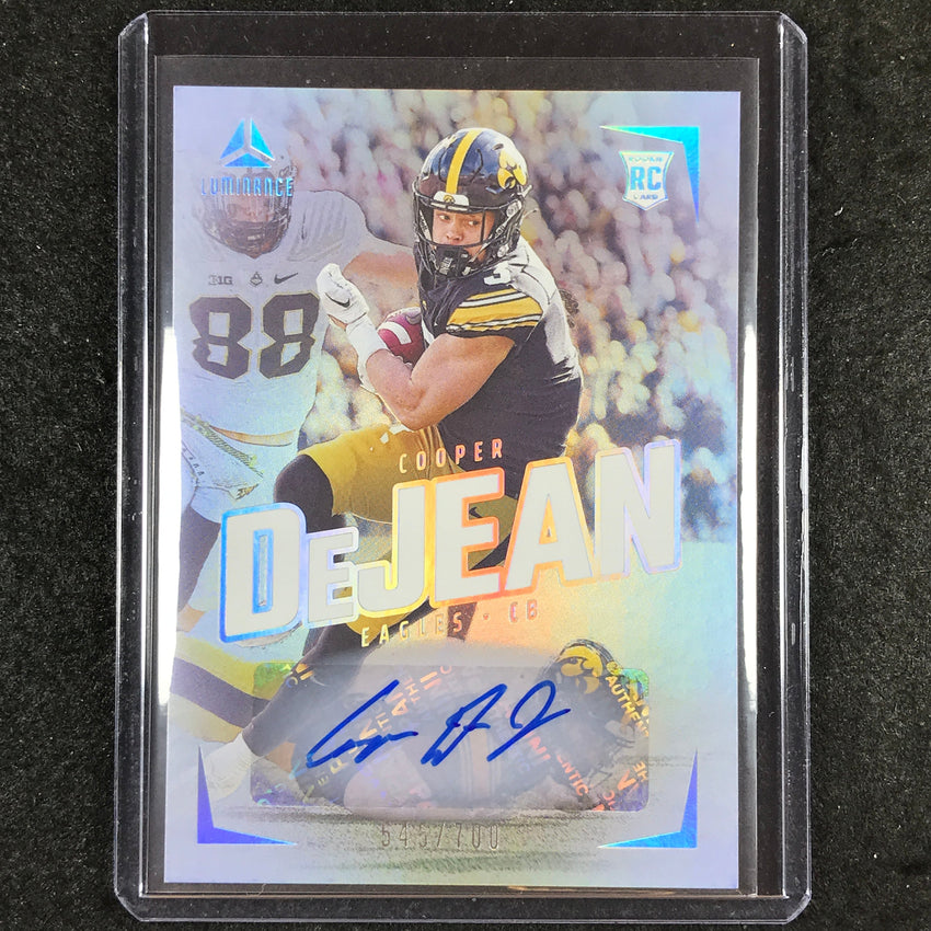 2024 Luminance Football COOPER DEJEAN Rookie Luminance Auto 545/700 #119