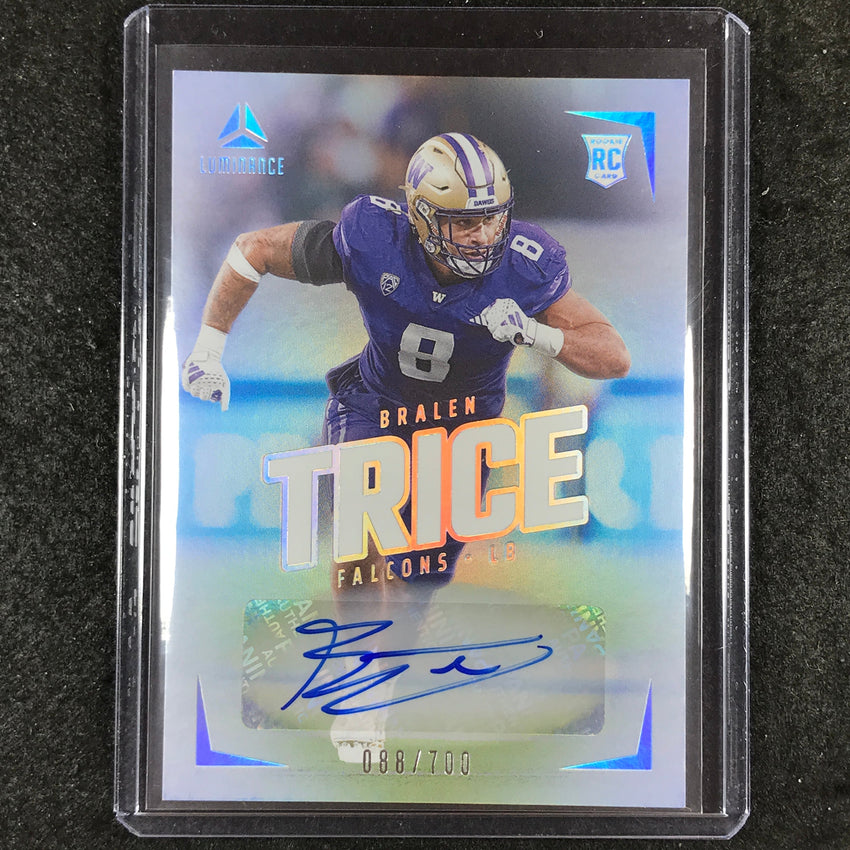 2024 Luminance Football BRALEN TRICE Rookie Luminance Auto 88/700 #133
