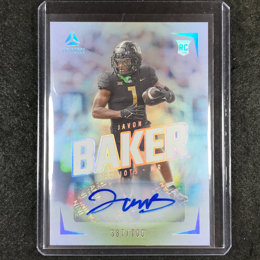2024 Luminance Football JAVON BAKER Rookie Luminance Auto 387/700 #134