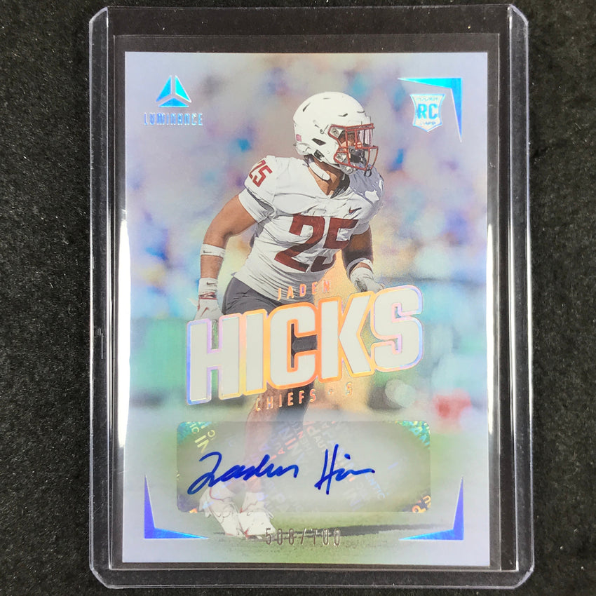 2024 Luminance Football JADEN HICKS Rookie Luminance Auto 508/700 #153