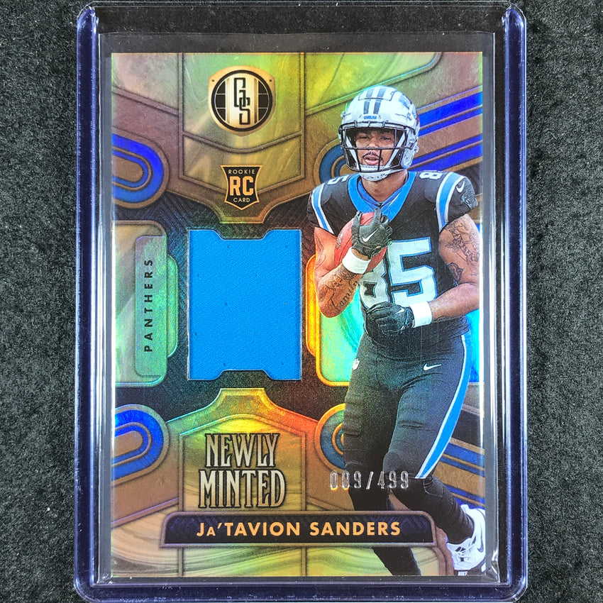 2024 Gold Standard Football JA'TAVION SANDERS Newly Minted Rookie Jersey 9/499