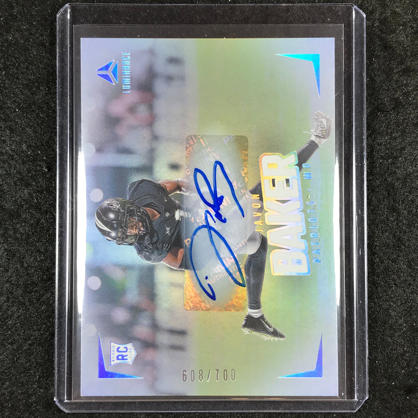 2024 Luminance Football JAVON BAKER Rookie Luminance Horizontal Auto 608/700