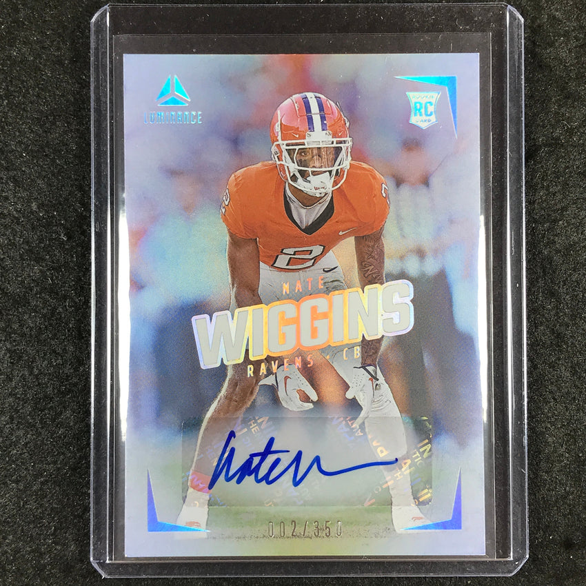 2024 Luminance Football NATE WIGGINS Rookie Luminance Auto 2/350 #120