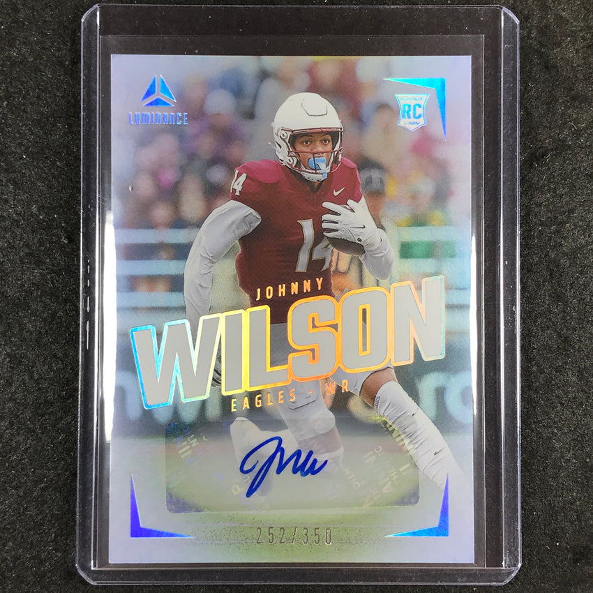 2024 Luminance Football JOHNNY WILSON Rookie Luminance Auto 252/350 #157