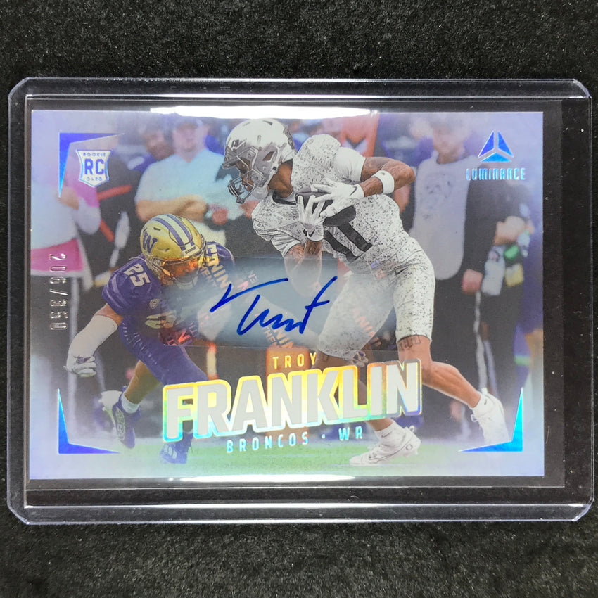 2024 Luminance Football TROY FRANKLIN Rookie Luminance Horizontal Auto 206/350