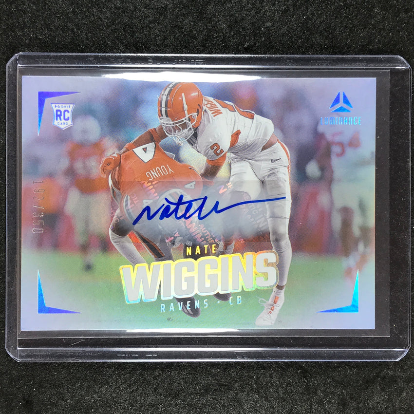 2024 Luminance Football NATE WIGGINS Rookie Luminance Horizontal Auto 192/350