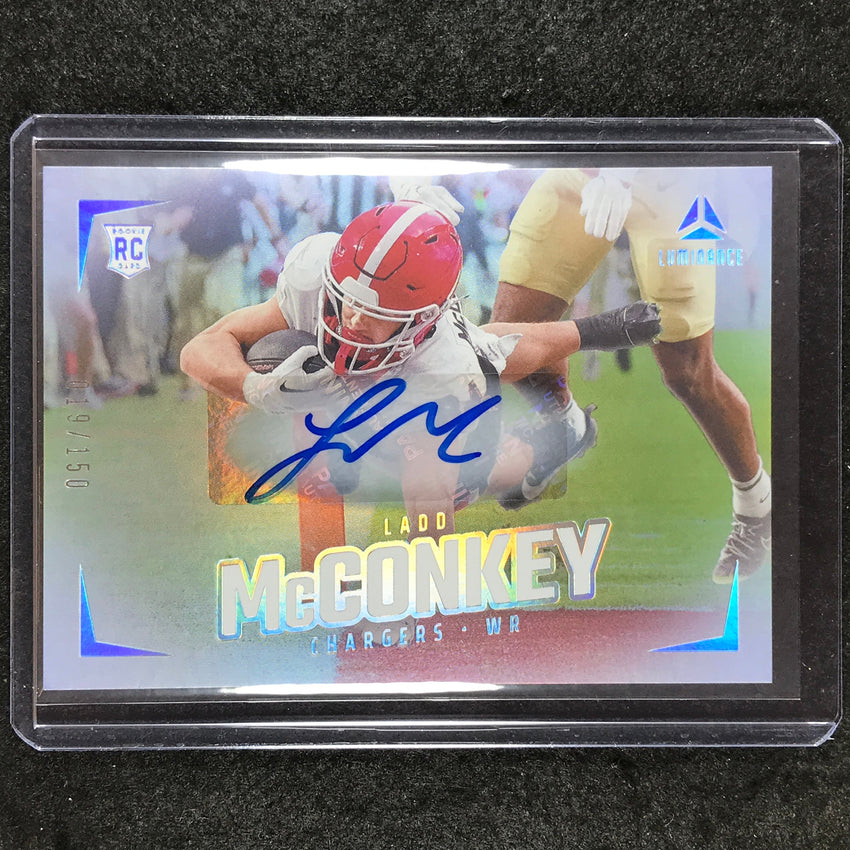 2024 Luminance Football LADD MCCONKEY Rookie Luminance Horizontal Auto 19/150