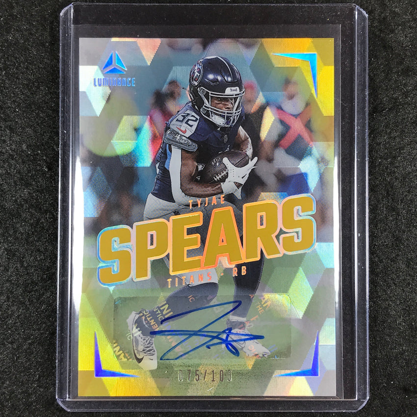 2024 Luminance Football TYJAE SPEARS Luminance Auto Gold 75/100 #73