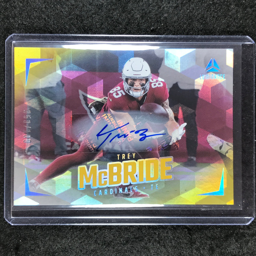 2024 Luminance Football TREY MCBRIDE Luminance Horizontal Auto Gold 53/100 #99