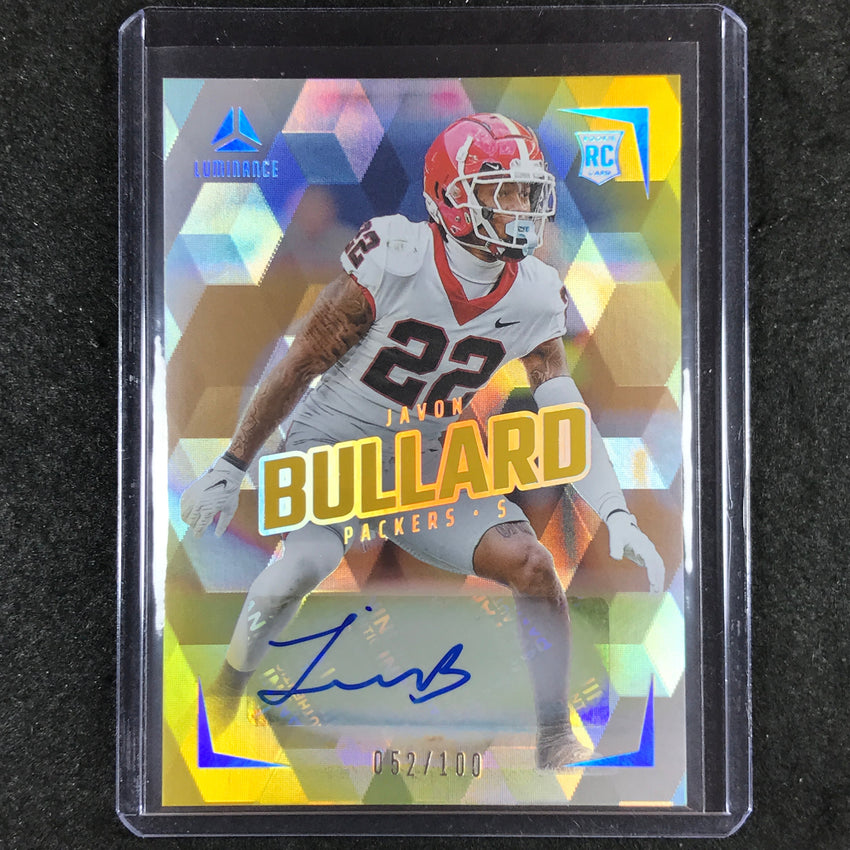 2024 Luminance Football JAVON BULLARD Rookie Luminance Auto Gold 52/100 #148