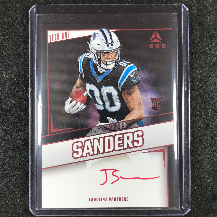2024 Luminance Football JA'TAVION SANDERS Year One Rookie Auto Red #JSS