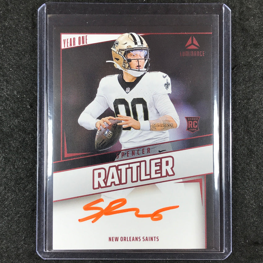 2024 Luminance Football SPENCER RATTLER Year One Rookie Auto Red #SRR