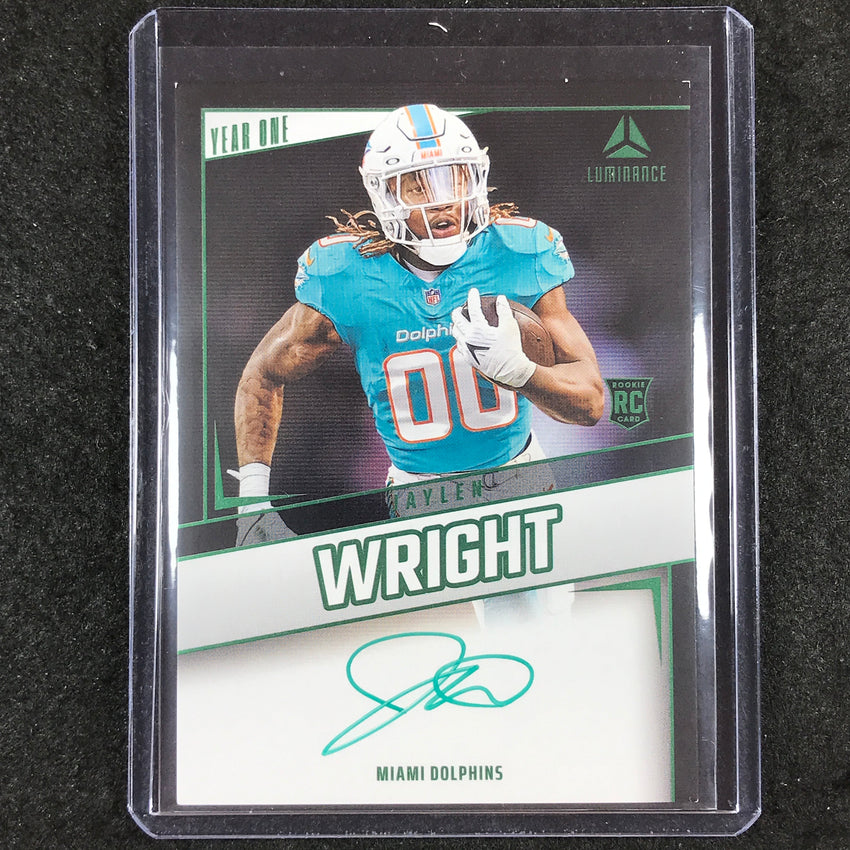 2024 Luminance Football JAYLEN WRIGHT Year One Rookie Auto Green #JWT