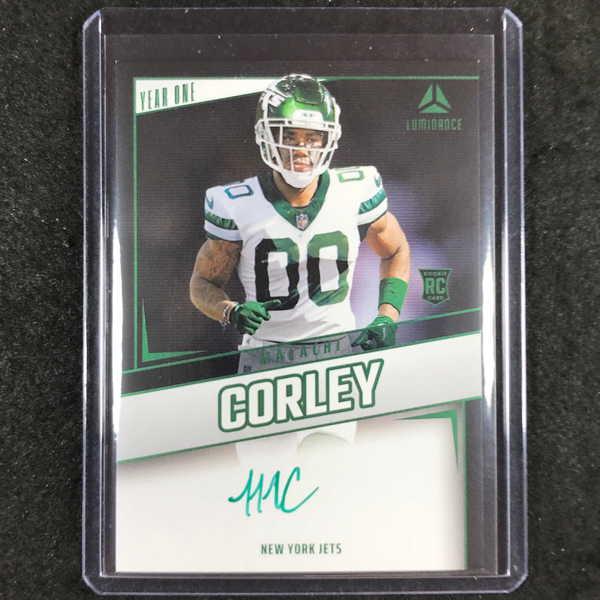 2024 Luminance Football MALACHI CORLEY Year One Rookie Auto Green #MCY
