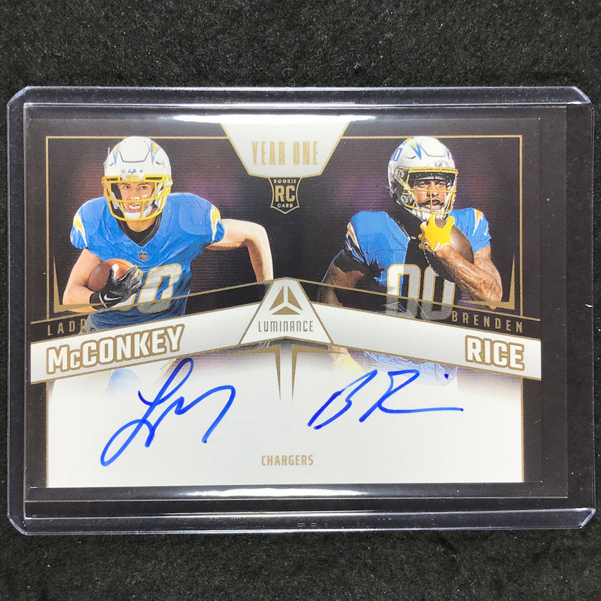 2024 Luminance Football MCCONKEY BRENDEN RICE Year One Dual Rookie Auto #LAC