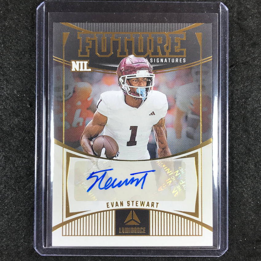 2024 Luminance Football EVAN STEWART Future Signatures NIL Rookie Auto #EST