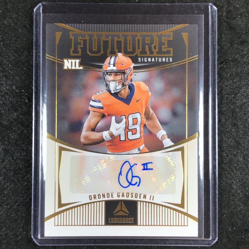 2024 Luminance Football ORONDE GADSDEN II Future Signatures NIL Rookie Auto #OGA
