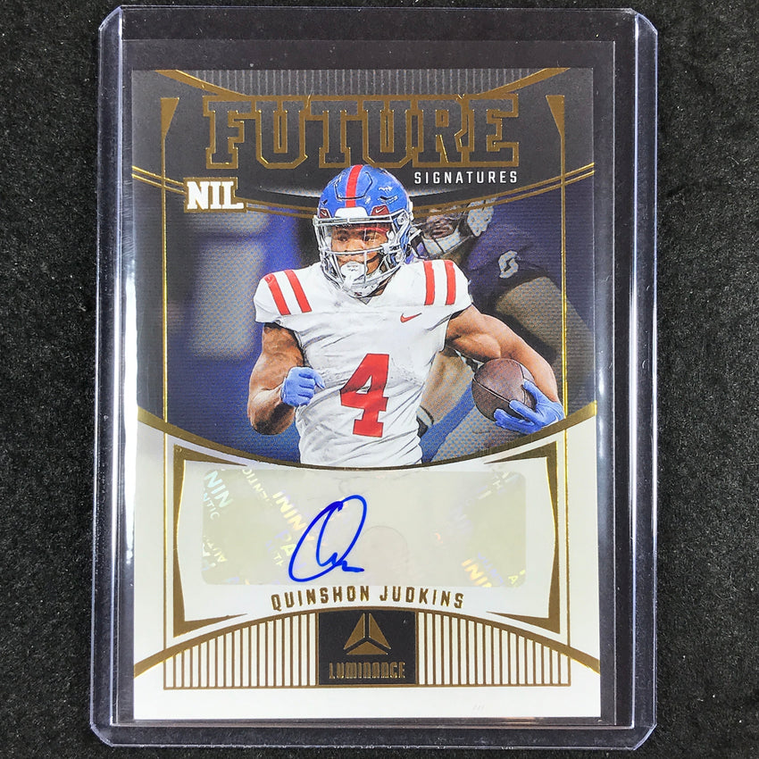 2024 Luminance Football QUINSHON JUDKINS Future Signatures NIL Rookie Auto #QJS