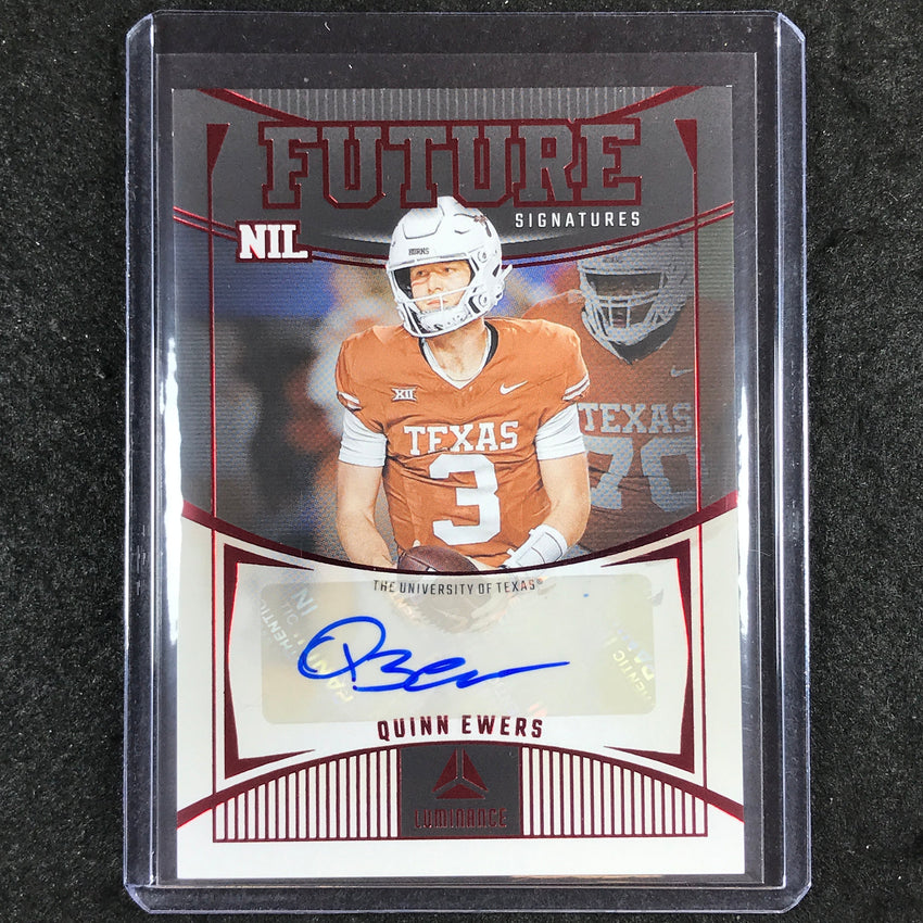 2024 Luminance Football QUINN EWERS Future Signatures NIL Rookie Auto Red #QES