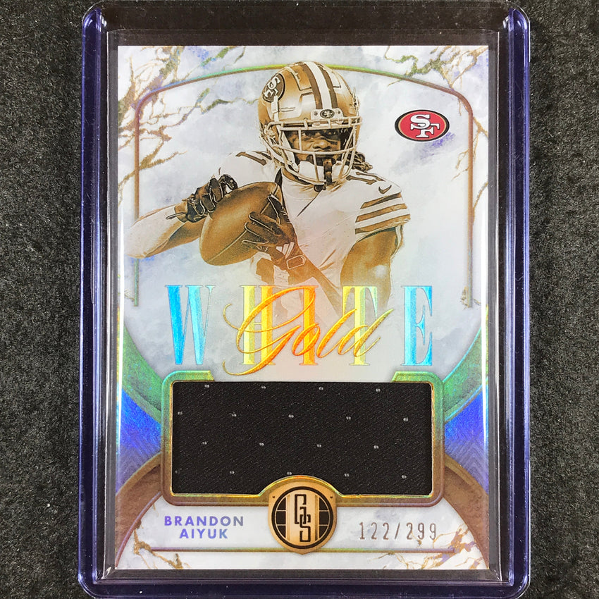 2024 Gold Standard Football BRANDON AIYUK White Gold Jersey Relic 122/299