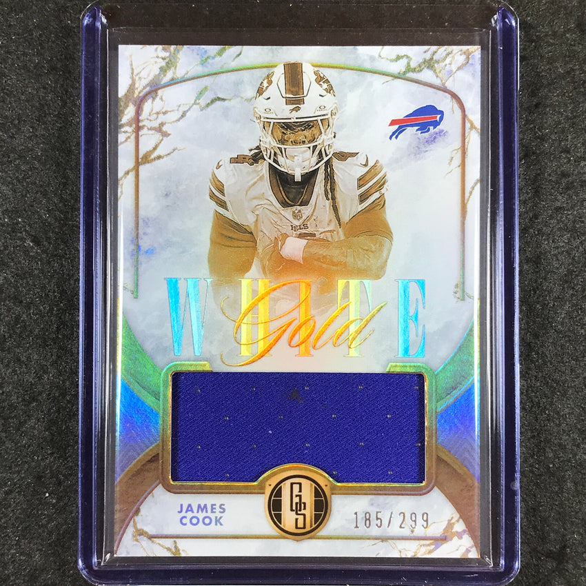 2024 Gold Standard Football JAMES COOK White Gold Jersey Relic 185/299