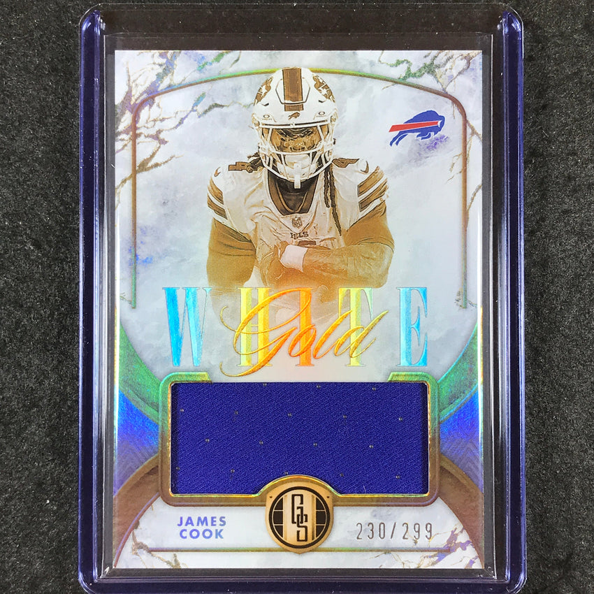 2024 Gold Standard Football JAMES COOK White Gold Jersey Relic 230/299