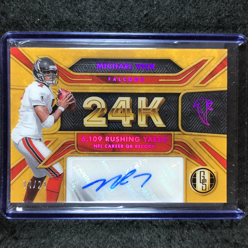 2024 Gold Standard Football MICHAEL VICK 24K Autographs Rose Gold 4/24