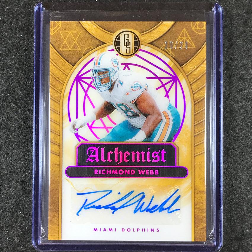 2024 Gold Standard Football RICHMOND WEBB Alchemist Autographs Rose Gold 19/24