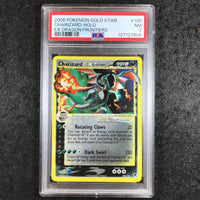 PSA 7 Charizard Delta Species - 100/101 - 2006 EX Dragon Frontiers Gold Star 605