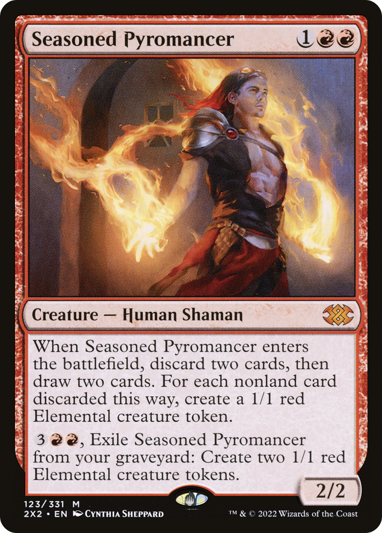 [FOIL] Seasoned Pyromancer #123 - MYTHIC 2X2 - Double Masters 2022
