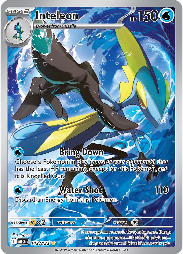 Inteleon - [  142/132 ] - Illustration Rare - Pokemon ME01 Mega Evolution