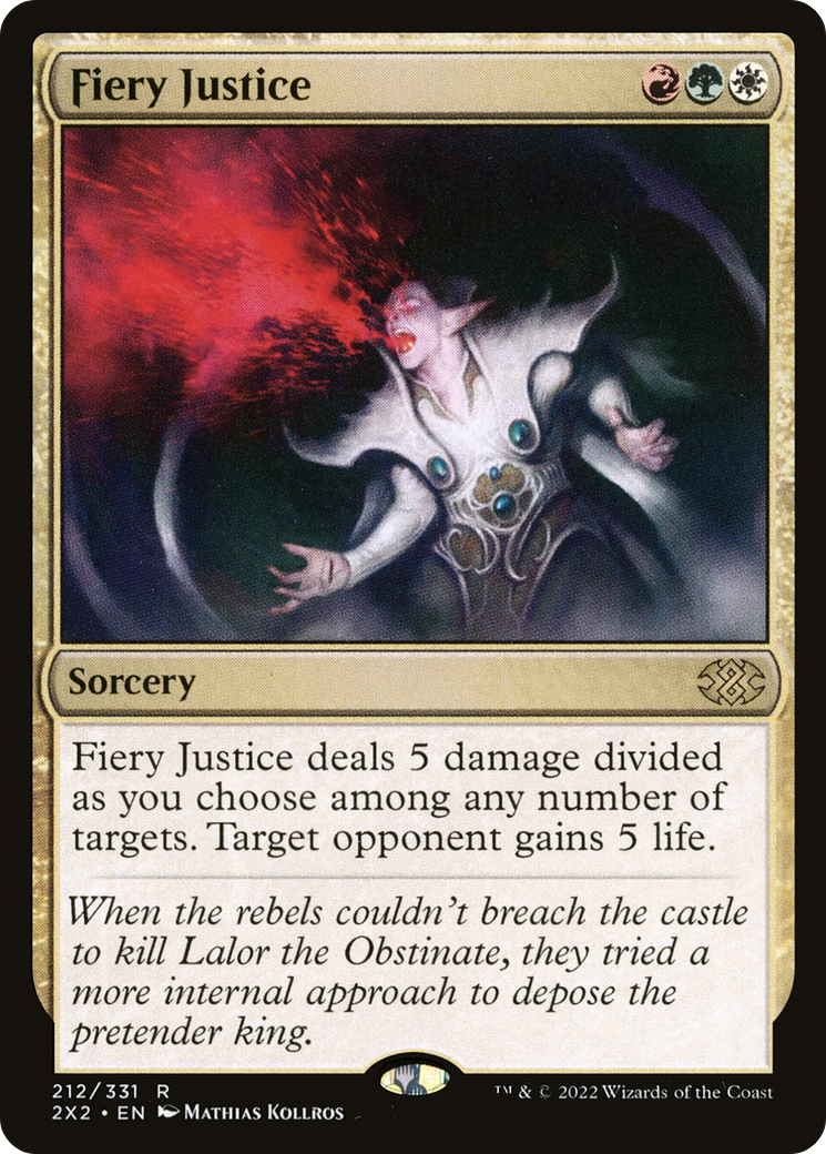 Fiery Justice #212 - RARE 2X2 - Double Masters 2022