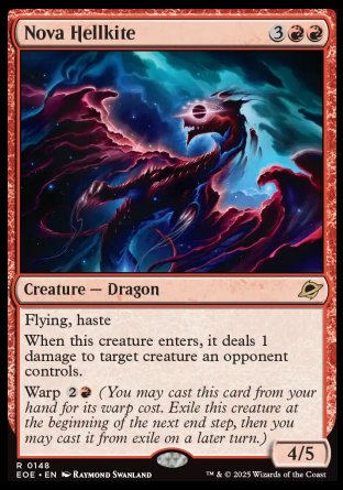 FOIL Nova Hellkite - #148 - Rare - Edge of Eternities
